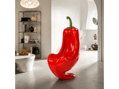 Modern Bell Pepper Lounge Chair 3D Model