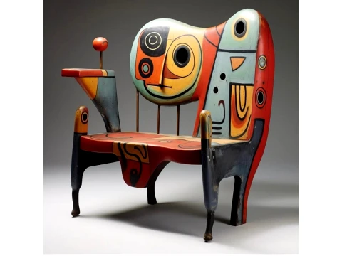 Abstract Artistic Sculptural Chair 3D Model