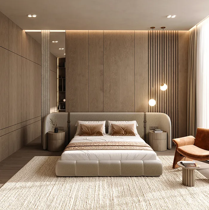 Bedroom 01 3D Model .c4d .max .obj .3ds .fbx .stl .blend 