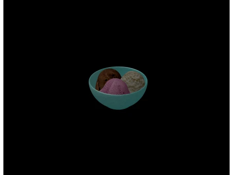 Tigela de sorvete Modelo 3D