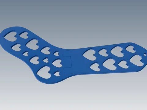 Foldable Magnetic Sock Blocker Size 27 - 28 cm - RUS 41 - 43 3D Print Model 3D Print Model