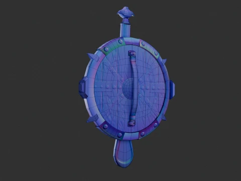 Viking Shield GDV1 Fantasy Game Asset 3D Model