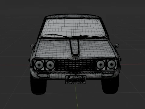 1974 Kia Brisa S-1000 3D Model