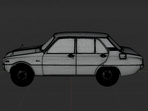 1974 Kia Brisa S-1000 3D Model