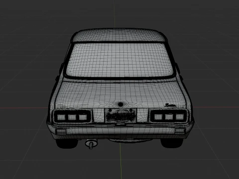 1974 Kia Brisa S-1000 3D Model