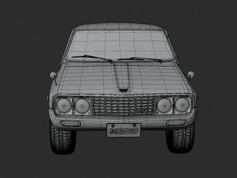 1974 Kia Brisa S-1000 3D Model
