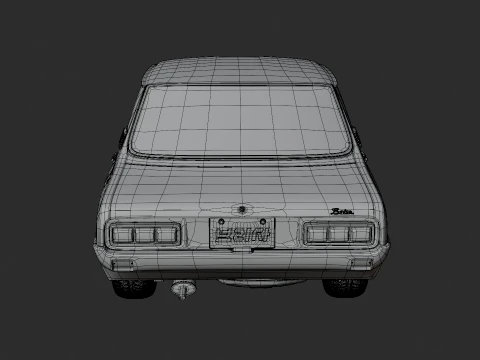 1974 Kia Brisa S-1000 3D Model