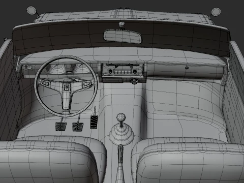 1974 Kia Brisa S-1000 3D Model