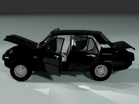 1974 Kia Brisa S-1000 3D Model