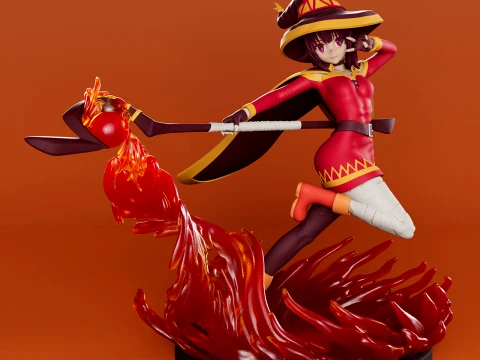 Konosuba - Megumin 3D Baskı Modeli