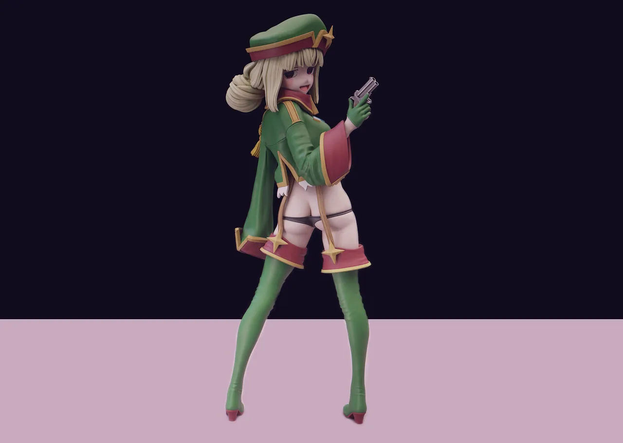Gushing over Magical Girls - Araga Kiwi 3D Print Model .c4d .max .obj .3ds .fbx .stl .blend
