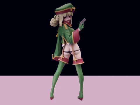 Gushing over Magical Girls - Araga Kiwi 3D Baskı Modeli