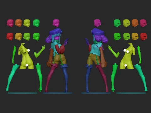 Gushing over Magical Girls - Araga Kiwi 3D Print Model