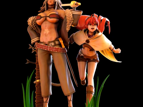Ghislaine and Eris 3D Print Model