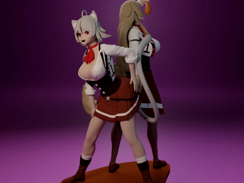 Rinia Dedoldia and Pursena Adoldia 3D Print Model