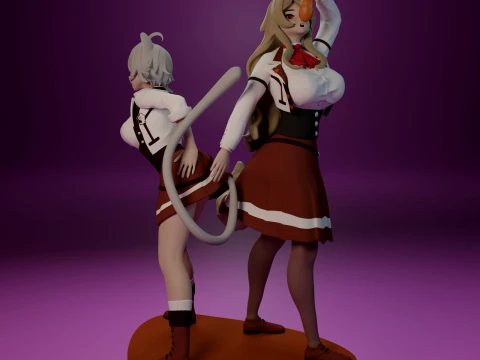 Rinia Dedoldia and Pursena Adoldia 3D Print Model
