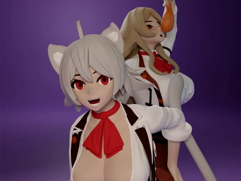 Rinia Dedoldia and Pursena Adoldia 3D Print Model