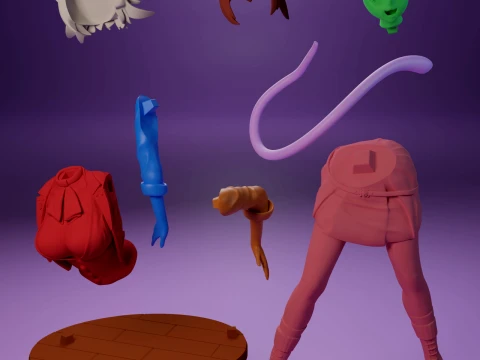 Rinia Dedoldia and Pursena Adoldia 3D Print Model