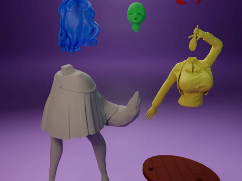 Rinia Dedoldia and Pursena Adoldia 3D Print Model