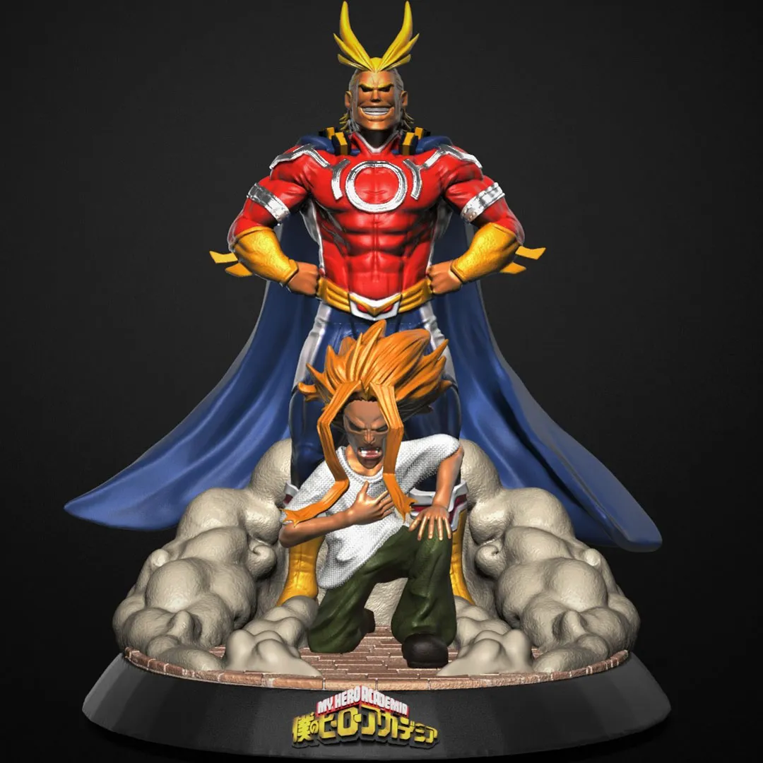 All Might My Hero Academia 3D Print Model .c4d .max .obj .3ds .fbx .stl .blend 