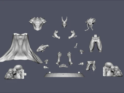 All Might My Hero Academia 3D Print Model