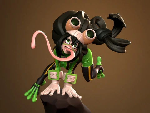 Tsuyu Asui Multiple Versions 3D Print Model