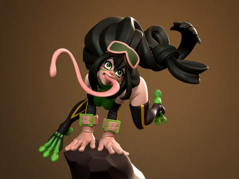 Tsuyu Asui Multiple Versions 3D Print Model