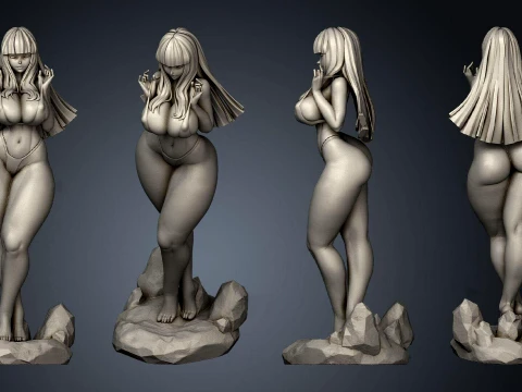 Hinata Bikini 3D Print Model