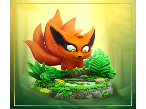 Chibi Kurama - Naruto 3D Print Model