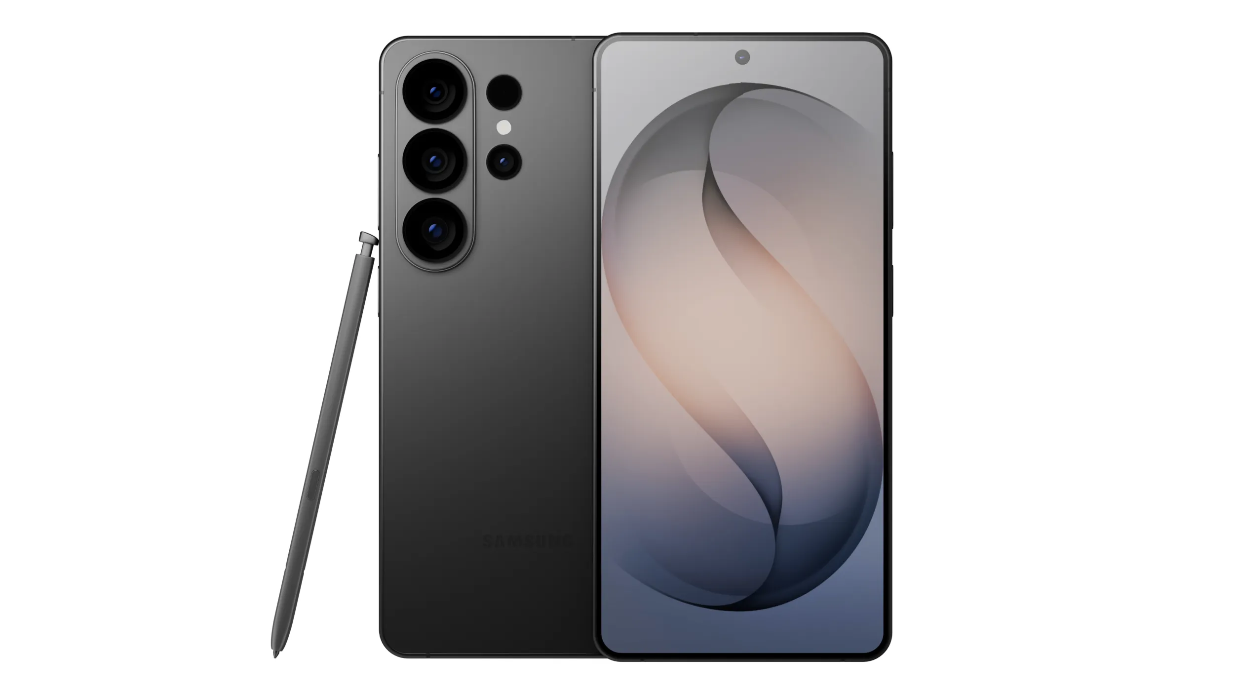 Samsung Galaxy S26 Ultra - Black 3D Model .c4d .max .obj .3ds .fbx .stl .blend 