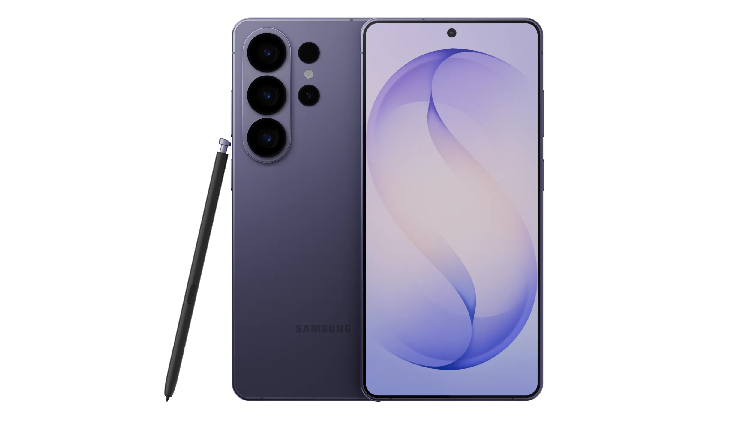 Samsung Galaxy S26 Ultra - Cobalt Violet 3D Model .c4d .max .obj .3ds .fbx .stl .blend