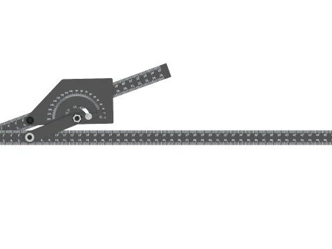 Angle Finder Protractor Ruler CAD Model 3D Model