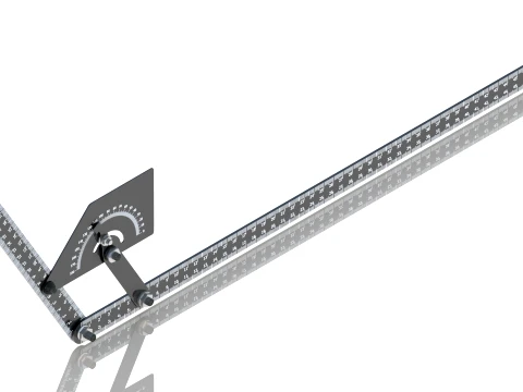 Angle Finder Protractor Ruler CAD Model 3D Model