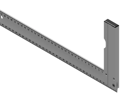 Carpenter Square Assembly with Integrated Bubble Level 3D CAD Model 3D Model