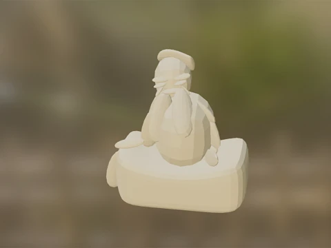 3D Low Poly Sage 3D Model