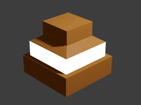 3D Low Poly Illuminated bollard 3D Model