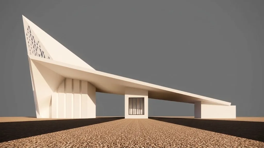 Modern gate 3D Model .c4d .max .obj .3ds .fbx .stl .blend 