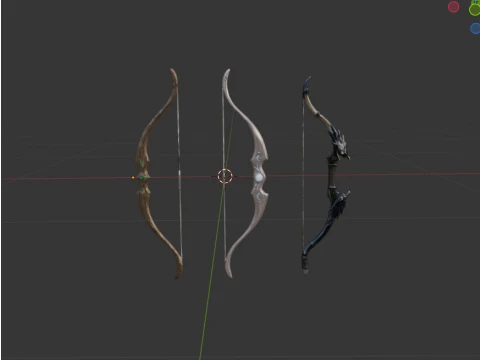 Dark Fantasy RPG Weapon Asset Pack 3D Model