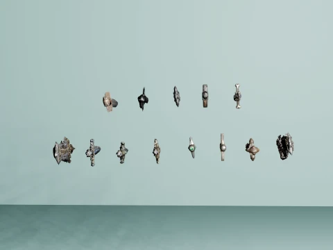 Dark Fantasy RPG Weapon Asset Pack 3D Model