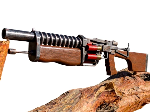 Shambler - Uboinik Shotgun from the Metro Series Printable Display Model 3D Print Model