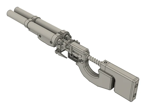 Duplet Shotgun from the Metro Series Printable Display Model 3D Print Model