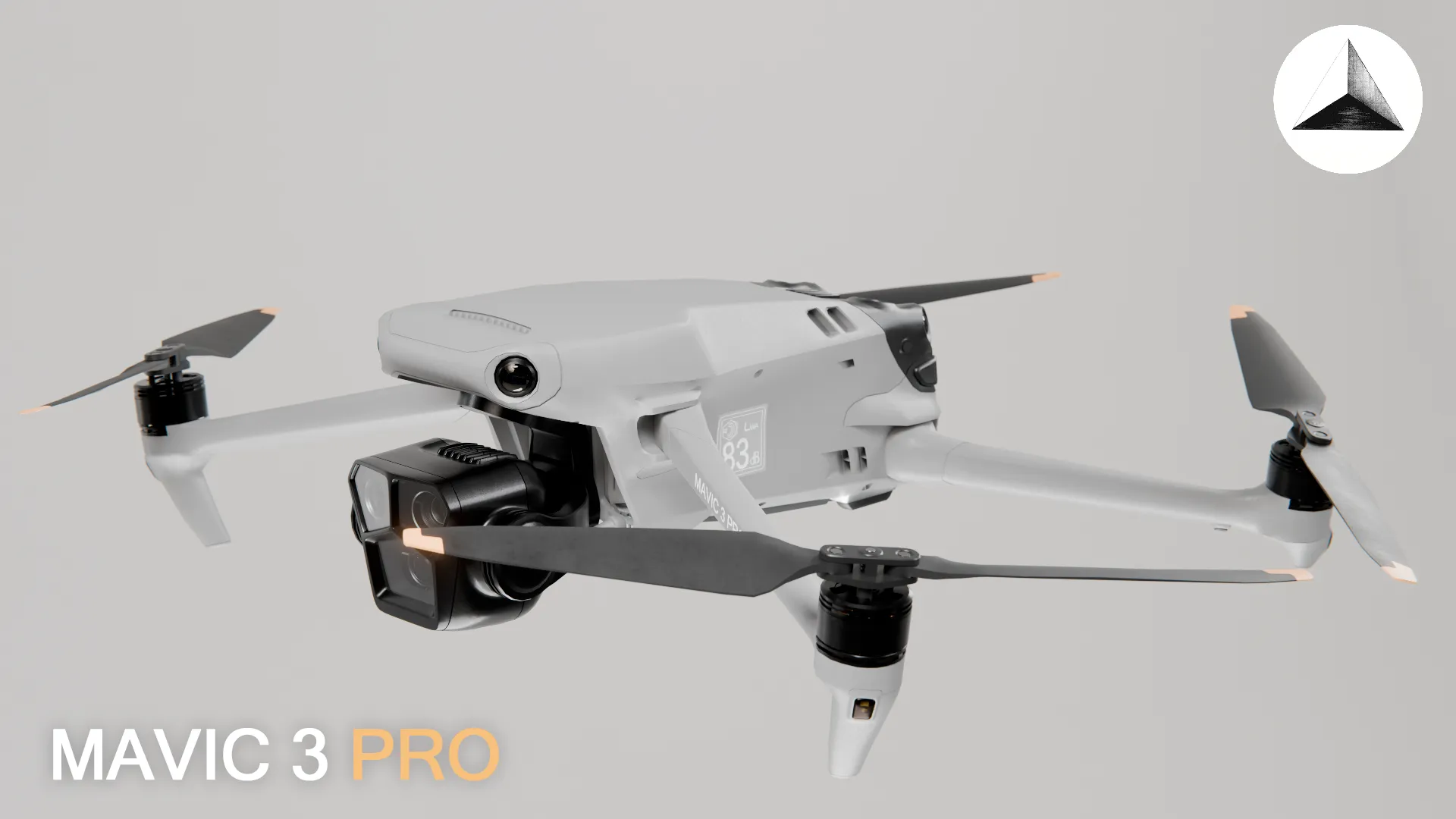 Mavic 3 Pro Drone 3D Model .c4d .max .obj .3ds .fbx .stl .blend 