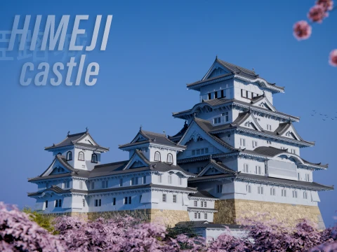 Himeji Castle 3D Model