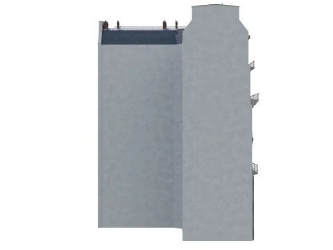 Parisian Haussmann Corner Building 3D Model