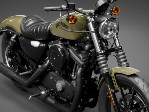 2022 Harley-Davidson sportster Iron 883 High Poly 3D Model