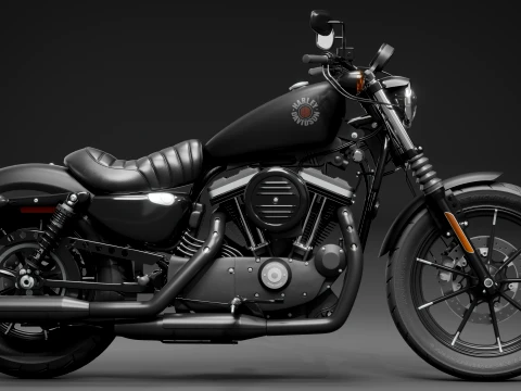 2022 Harley-Davidson sportster Iron 883 High Poly 3D Model