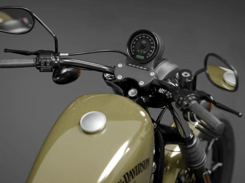 2022 Harley-Davidson sportster Iron 883 High Poly 3D Model