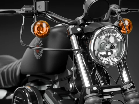 2022 Harley-Davidson sportster Iron 883 High Poly 3D Model