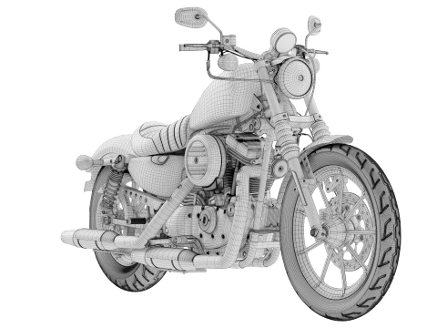 2022 Harley-Davidson sportster Iron 883 High Poly 3D Model
