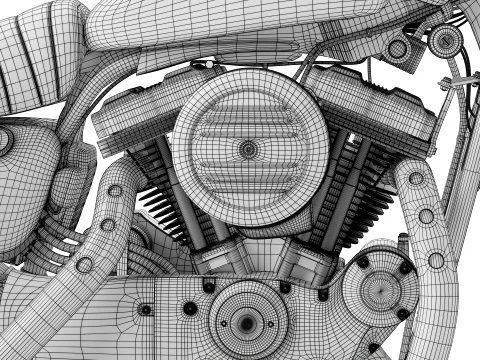 2022 Harley-Davidson sportster Iron 883 High Poly 3D Model